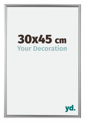 Bordeaux Plastique Cadre Photo 30x45cm Argent De face Mesure | Yourdecoration.fr