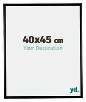 Bordeaux Plastique Cadre Photo 40x45cm Noir Mat De face Mesure | Yourdecoration.fr