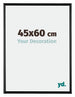 Bordeaux Plastique Cadre Photo 45x60cm Noir Très Brillant De face Mesure | Yourdecoration.fr