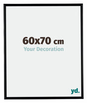 Bordeaux Plastique Cadre Photo 60x70cm Noir Mat De face Mesure | Yourdecoration.fr