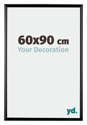 Bordeaux Plastique Cadre Photo 60x90cm Noir Très Brillant De face Mesure | Yourdecoration.fr