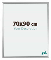 Bordeaux Plastique Cadre Photo 70x90cm Argent De face Mesure | Yourdecoration.fr