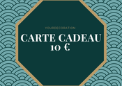 Carte cadeau d’une valeur de 10 €