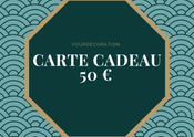 Carte cadeau d’une valeur de 50 €