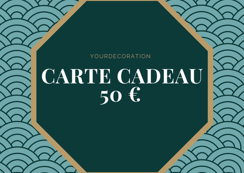 Carte cadeau d’une valeur de 50 €