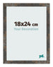 Cadre Photo 18x24 cm Metal Oxyde MDF Bologna De Face Mesure | Yourdecoration.fr