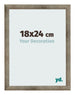 Cadre Photo 18x24 cm Metal Vintage MDF Bologna De Face Mesure | Yourdecoration.fr