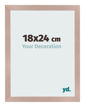 Cadre Photo 18x24 cm Rose Ancien MDF Bologna De Face Mesure | Yourdecoration.fr