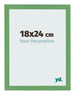 Cadre Photo 18x24 cm Vert MDF Bologna De Face Mesure | Yourdecoration.fr