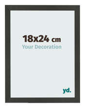 Cadre Photo 18x24cm Anthracite MDF Bologna De Face Mesure | Yourdecoration.fr
