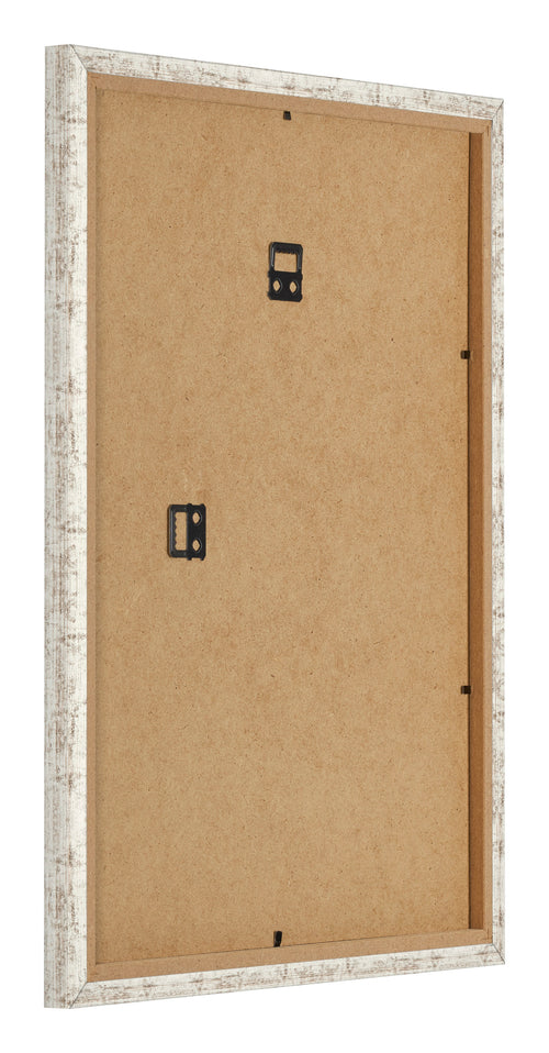 Cadre Photo 18x24cm Blanc Vintage MDF Bologna Arriere Oblique | Yourdecoration.fr