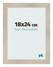 Cadre Photo 18x24cm Chene Rustique MDF Pisa De Face Mesure | Yourdecoration.fr
