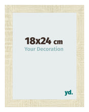 Cadre Photo 18x24cm Chene Sonoma MDF Pisa De Face Mesure | Yourdecoration.fr