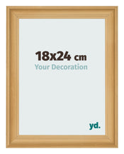 Cadre Photo 18x24cm De Pin Grain de Bois MDF Lazio De Face Mesure | Yourdecoration.fr