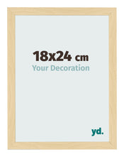 Cadre Photo 18x24cm Hêtre Décor MDF Bologna De Face Mesure | Yourdecoration.fr