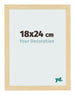 Cadre Photo 18x24cm Hêtre Décor MDF Bologna De Face Mesure | Yourdecoration.fr