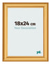 Cadre Photo 18x24cm Or Mat MDF Lazio De Face Mesure | Yourdecoration.fr