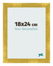 Cadre Photo 18x24cm Or Vintage MDF Pisa De Face Mesure | Yourdecoration.fr