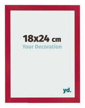 Cadre Photo 18x24cm Rouge MDF Bologna De Face Mesure | Yourdecoration.fr