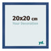 Cadre Photo 20x20 cm Bleu Fonce MDF Bologna De Face Mesure | Yourdecoration.fr