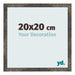 Cadre Photo 20x20 cm Metal Oxyde MDF Bologna De Face Mesure | Yourdecoration.fr