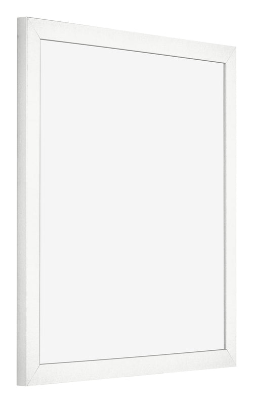 Cadre Photo 20x20cm Blanc Brillant MDF Bologna De Face Oblique | Yourdecoration.fr