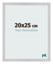 Cadre Photo 20x25cm Acier Inoxydable MDF Bologna De Face Mesure | Yourdecoration.fr