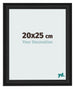 Cadre Photo 20x25cm Noir Grain de Bois MDF Lazio De Face Mesure | Yourdecoration.fr