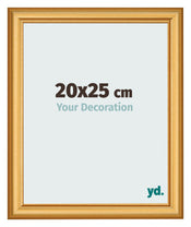 Cadre Photo 20x25cm Or Mat MDF Lazio De Face Mesure | Yourdecoration.fr