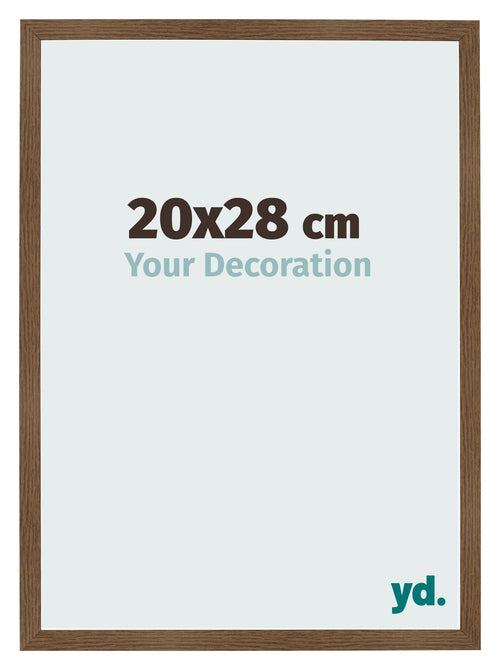 Cadre Photo 20x28 cm Chene Rustique MDF Bologna De Face Mesure | Yourdecoration.fr