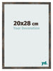 Cadre Photo 20x28 cm Metal Oxyde MDF Bologna De Face Mesure | Yourdecoration.fr
