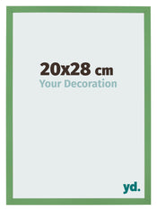 Cadre Photo 20x28 cm Vert MDF Bologna De Face Mesure | Yourdecoration.fr