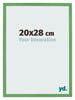 Cadre Photo 20x28 cm Vert MDF Bologna De Face Mesure | Yourdecoration.fr