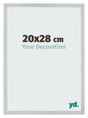 Cadre Photo 20x28cm Acier Inoxydable MDF Bologna De Face Mesure | Yourdecoration.fr