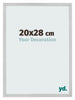 Cadre Photo 20x28cm Acier Inoxydable MDF Bologna De Face Mesure | Yourdecoration.fr