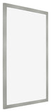 Cadre Photo 20x28cm Argent Mat MDF Bologna De Face Oblique | Yourdecoration.fr