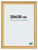 Cadre Photo 20x28cm Or Mat MDF Lazio De Face Mesure | Yourdecoration.fr