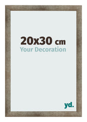 Cadre Photo 20x30 cm Metal Vintage MDF Bologna De Face Mesure | Yourdecoration.fr