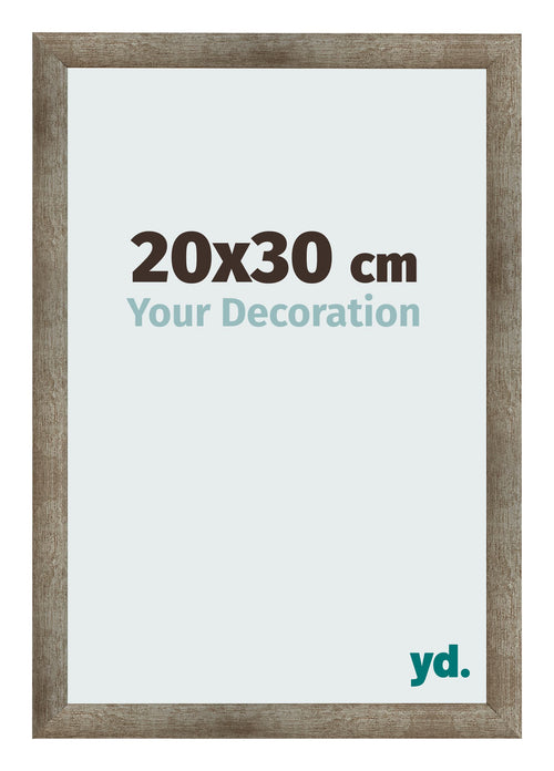 Cadre Photo 20x30 cm Metal Vintage MDF Bologna De Face Mesure | Yourdecoration.fr