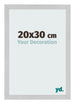 Cadre Photo 20x30cm Acier Inoxydable MDF Bologna De Face Mesure | Yourdecoration.fr