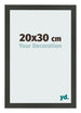 Cadre Photo 20x30cm Anthracite MDF Bologna De Face Mesure | Yourdecoration.fr