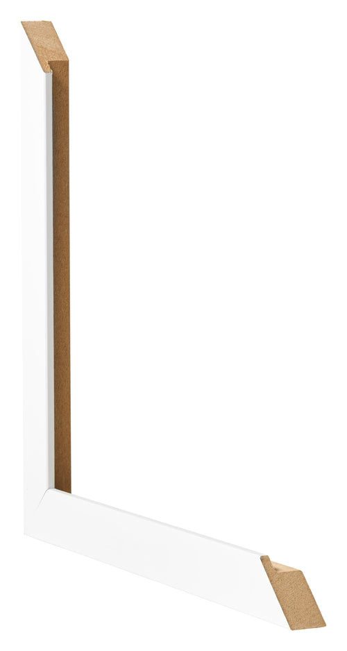 Cadre Photo 20x30cm Blanc Mat MDF Bologna Detail Intersection | Yourdecoration.fr