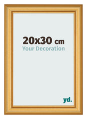 Cadre Photo 20x30cm Or Mat MDF Lazio De Face Mesure | Yourdecoration.fr