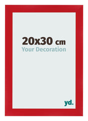 Cadre Photo 20x30cm Rouge MDF Pisa De Face Mesure | Yourdecoration.fr