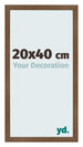 Cadre Photo 20x40 cm Chene Rustique MDF Bologna De Face Mesure | Yourdecoration.fr