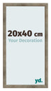 Cadre Photo 20x40 cm Metal Vintage MDF Bologna De Face Mesure | Yourdecoration.fr