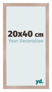 Cadre Photo 20x40 cm Rose Ancien MDF Bologna De Face Mesure | Yourdecoration.fr