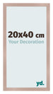 Cadre Photo 20x40 cm Rose Ancien MDF Bologna De Face Mesure | Yourdecoration.fr