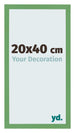 Cadre Photo 20x40 cm Vert MDF Bologna De Face Mesure | Yourdecoration.fr