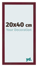 Cadre Photo 20x40 cm Vin Rouge Patine MDF Bologna De Face Mesure | Yourdecoration.fr